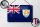 Blechschild Flagge Anguillas 18x12cm Flag of Anguilla