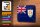 Blechschild Flagge Anguillas 18x12cm Flag of Anguilla