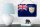 Blechschild Flagge Anguillas 18x12cm Flag of Anguilla