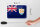 Blechschild Flagge Anguillas 18x12cm Flag of Anguilla