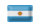 Blechschild Flagge Argentinien 18x12cm Flag of Argentina