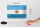 Blechschild Flagge Argentinien 18x12cm Flag of Argentina