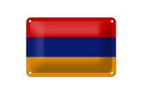 Blechschild Flagge Armenien 18x12cm Flag of Armenia