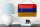 Blechschild Flagge Armenien 18x12cm Flag of Armenia