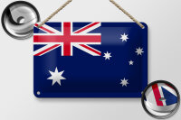 Blechschild Flagge Australien 18x12cm Flag of Australia