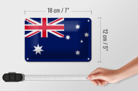 Blechschild Flagge Australien 18x12cm Flag of Australia