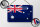 Blechschild Flagge Australien 18x12cm Flag of Australia