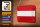 Blechschild Flagge Österreich 18x12cm Flag of Austria