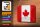 Blechschild Flagge Kanada 18x12cm Flag of Canada
