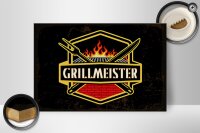 Holzschild Spruch 30x20cm Grillmeister