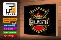 Holzschild Spruch 30x20cm Grillmeister