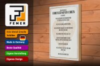 Holzschild Spruch 20x30cm ein ehrliches Eheversprechen