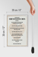 Holzschild Spruch 20x30cm ein ehrliches Eheversprechen