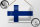 Blechschild Flagge Finnlands 18x12cm flag of Finland Dekoration