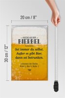 Holzschild 20x30cm Auszug aus der Bierbel