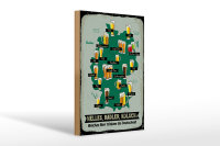 Holzschild 20x30cm Welches Bier trinken die Deutschen Karte