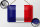 Blechschild Flagge Frankreichs 18x12cm Flag of France Dekoration