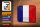 Blechschild Flagge Frankreichs 18x12cm Flag of France Dekoration
