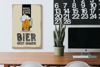 Holzschild 20x30cm Regel Nummer eins Bier geht immer