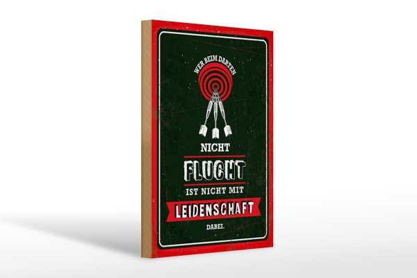 Holzschild Spruch 20x30cm Wer beim Daten nicht flucht