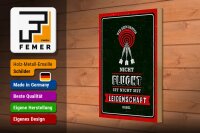 Holzschild Spruch 20x30cm Wer beim Daten nicht flucht