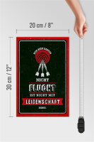 Holzschild Spruch 20x30cm Wer beim Daten nicht flucht