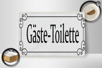 Holzschild Hinweis 30x20cm Gäste-Toilette