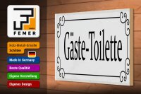 Holzschild Hinweis 30x20cm Gäste-Toilette