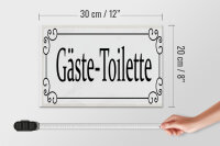 Holzschild Hinweis 30x20cm Gäste-Toilette