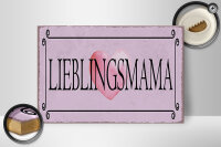 Holzschild Hinweis 30x20cm Lieblingsmama Herz Schild