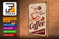 Holzschild Retro 30x40cm Coffee Endless cup Kaffee