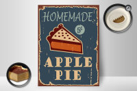 Holzschild Kuchen 30x40cm Homemade Apple Pie (Apfelkuchen)