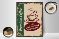 Holzschild Retro 30x40cm Kaffee Premium Coffee