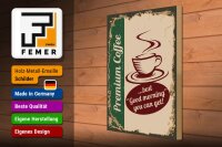 Holzschild Retro 30x40cm Kaffee Premium Coffee