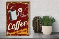 Holzschild Retro 30x40cm Kaffee Coffee endless cup
