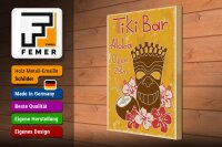 Holzschild Alkohol 30x40cm Tiki Bar Aloha Hawaii