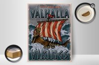 Holzschild Schiff 30x40cm Valhalla Vikings