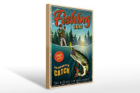 Holzschild Angeln 30x40cm Fishing Tours Schild