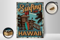 Holzschild Hawaii 30x40cm it´s Surfing time