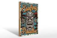 Holzschild Hawaii 30x40cm it´s Surfing time Paradise
