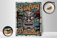 Holzschild Hawaii 30x40cm it´s Surfing time Paradise