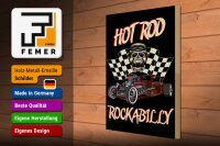 Holzschild Auto 30x40cm hot rod rockabilly