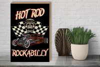 Holzschild Auto 30x40cm hot rod rockabilly