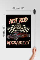 Holzschild Auto 30x40cm hot rod rockabilly