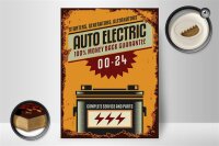 Holzschild Retro 30x40cm Auto Electric 00-24 service parts
