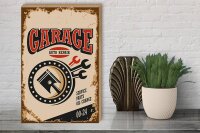 Holzschild Retro 30x40cm Garage auto repair service 00-24