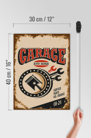 Holzschild Retro 30x40cm Garage auto repair service 00-24