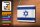 Blechschild Flagge Israels 18x12cm Flag of Israel Dekoration