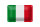 Blechschild Flagge Italiens 18x12cm Flag of Italy Dekoration