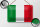 Blechschild Flagge Italiens 18x12cm Flag of Italy Dekoration
